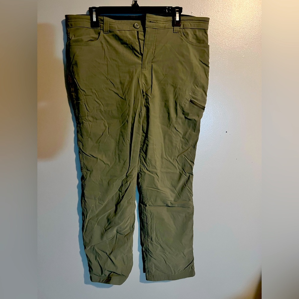 Eddie Bauer fleece Lined pants - Army Green - Women’s Size 14